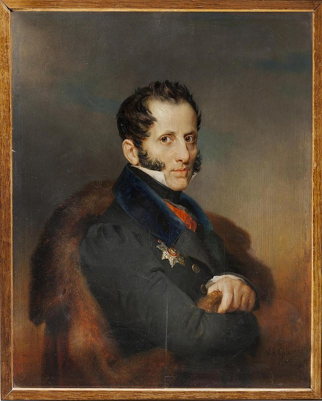 Портрет графа Уварова работы В. А. Голике (1833)
